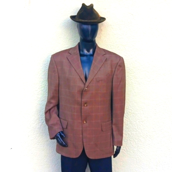 Oscar de la Renta Brown Sport Coat with Classic Design